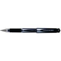Uni-Ball Gel Impact Rollerball Pen 1.0mm Black Pack of 12 9006050