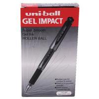 Uni-Ball Gel Impact Rollerball Pen 1.0mm Red Pack of 12 9006052