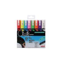 Uni Medium Assorted Chalk Markers Pack of 8 153494341