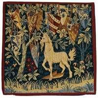 Unicorn and Shields Cushion Cover