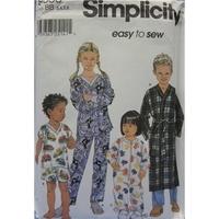 Unused Vintage Simplicity Children\'s Nightclothes Sewing Pattern