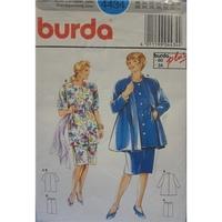 Unused Vintage burda 4434 Ladies Suit: Skirt and Jacket sewing Pattern