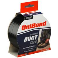 Unibond Duct Tape 50mm x25 Metres Black 1517009