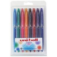 Uni-Ball Signo UM-170 Gelstick Rollerball Pen Line Width (0.4mm) Tip Width (0.7mm) Assorted (Pack of 8 Pens)