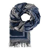 unmade copenhagen scarfs heavy paisley scarf blue