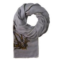 unmade copenhagen scarfs autumn flower scarf grey