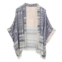 Unmade Copenhagen-Scarfs - Graphic Mix Kimono - Purple