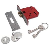 union 2401 5 lever clawbolt sliding door lock