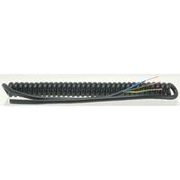 Unistrand 3643 3 core Coiled 1 amp Black Cable