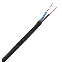 Unistrand 2182y bk 0.5mm 2-core Round PVC 3A 100m Black Mains Cable