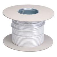 unistrand 10 3c sil w 3 core silicone cable white 1mm 50m