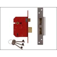 UNION 2234E 5 Lever BS Mortice Sash Lock Plated Brass Finish 79.5mm 3 in Visi