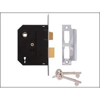 UNION 2295 2 Lever Mortice Sash Lock Polished Brass 63mm 2.5 in Visi