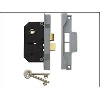 UNION 2242 2 Lever Mortice Rebated Sash Lock Electro Brass 65.5mm 2.5in Visi