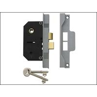 UNION 2242 2 Lever Mortice Rebated Sash Lock Electro Brass 78.5mm 3in Box