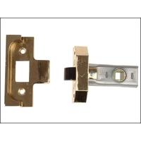 UNION Rebated Tubular Mortice Latch 2650 Electro Brass 76mm 3 in