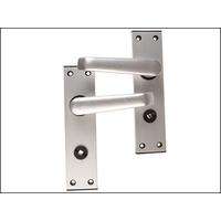 union ambassador bathroom set door furniture anodised silver visied