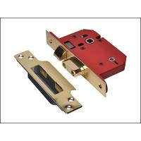 UNION StrongBOLT 22WCS Polished Brass Mortice Bathroom Lock Visi 81mm 3in