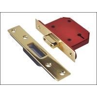 UNION StrongBOLT 2103S Polished Brass 3 Lever Mortice Deadlock Visi 81mm 3in