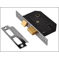 union es sl chrome essentials 3 lever mortice sash lock visi 79mm 3in