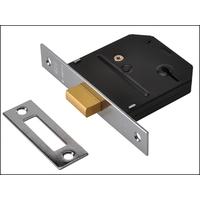 union es dl chrome essentials 3 lever mortice deadlock visi 79mm 3in