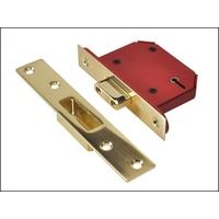 union strongbolt 2105s polished brass 5 lever mortice deadlock visi 81 ...