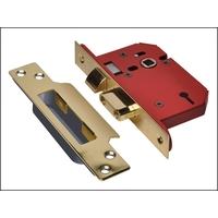 UNION StrongBOLT 2203S Polished Brass 3 Lever Mortice Sash Lock Visi 68mm 2.5in