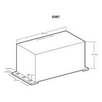 Universal enclosure 120 x 70 x 65 PVC Black Kemo G087 1 pc(s)