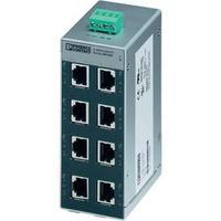 Unmanaged Phoenix Contact FL SWITCH SFN 8TX No. of Ethernet ports 8 LAN data transfer rate 100 Mbit/s Operating voltage