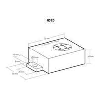 universal enclosure 72 x 50 x 28 pvc black kemo g020 1 pcs