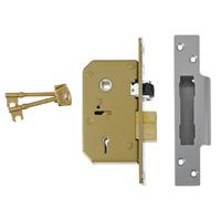 Union Lever Deadlock 67mm Satin Chrome