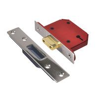 Union Strongbolt 3 Lever Mortice Deadlock Visi 79mm Stainless Steel