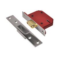 Union Strongbolt 5 Lever Mortice Deadlock Visi 79mm Stainless Steel