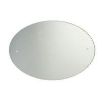 Unframed Oval Mirror (H)600mm (W) 450mm