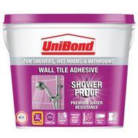 Unibond Showerproof Ready to Use Wall Tile Adhesive Beige 10L