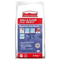 Unibond Rapid Set Flexible Grey Wall & Floor Tile Grout (W)2.5kg