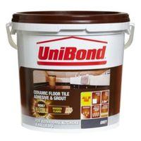 Unibond Ready to Use Floor Tile Adhesive & Grout Grey 14.3kg
