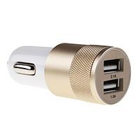 Universal Metal Material Car Charger for for iPhone 7 iPhone 6 iPhone 6 Plus Samsung Huawei Xiaomi and Other Mobie Phone