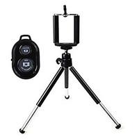 Universal Mini TrIpod Holder with Mobile Phone Holder and Bluetooth Remote Shutter for iPhone