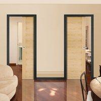 Unilateral Pocket Sofia Oak Veneer Doors - Prefinished