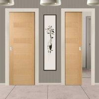 unilateral pocket oak monaco oak veneer doors prefinished