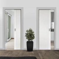 Unilateral Pocket Palermo Door - Primed