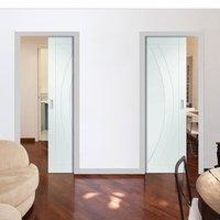 Unilateral Pocket Salerno Door - Primed