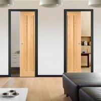 Unilateral Pocket Idaho 3P Oak Veneer Doors