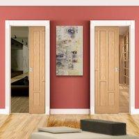 unilateral pocket coventry contemporary oak veneer doors