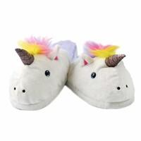 Unicorn Comfy Girls Womens Cute Lounge Indoor Slippers Fits Up to Size 7 New