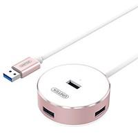 unitek y 3197brg rose gold usb30 super speed 4 port hub with 120cm