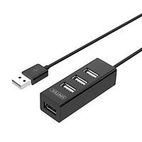 unitek y 2140bk black usb20 high speed 4port hub with 80cm