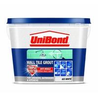UniBond Triple Protect Anti-Mould Wall Tile Grout - 1 L, White