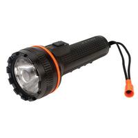 Unilite HV-RT1 LED Black High Vis Floating Rubber Torch 140 Lumen